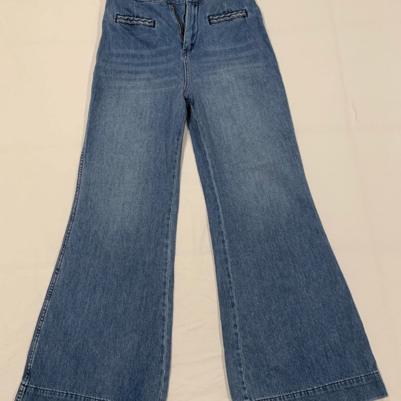 Free People High Waist Wide Leg Jeans - Picture 5 of 7